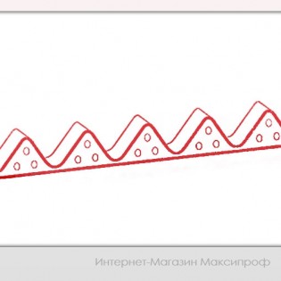 Ондулин заполнитель карниза монтаж